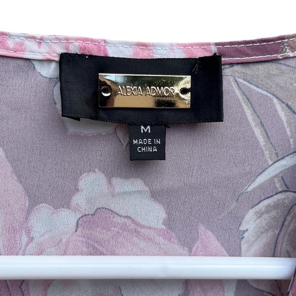 EUC Alexia Admor Slit Front Floral Dress Size Medium - Picture 4 of 11